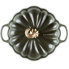  Nồi gang Le Creuset 24cm 3.7L bí ngô màu Thyme xanh xám 
