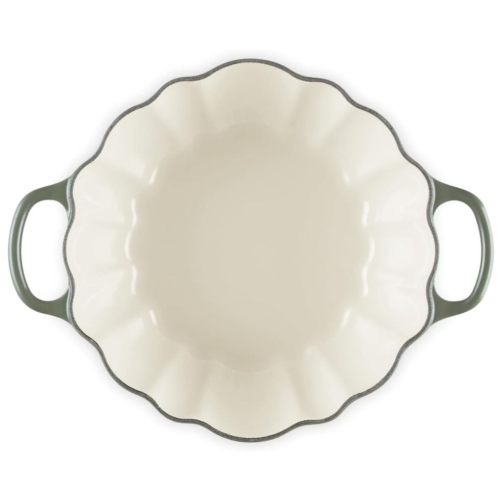 Nồi gang Le Creuset 24cm 3.7L bí ngô màu Thyme xanh xám