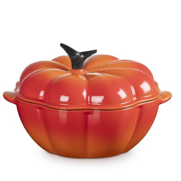 Nồi gang Le Creuset bí ngô 22cm - Màu đỏ cà chua