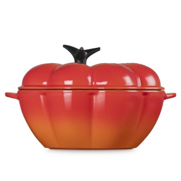 Nồi gang Le Creuset bí ngô 22cm - Màu đỏ cà chua