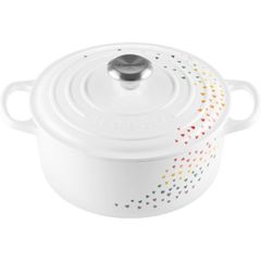  Nồi gang Le Creuset Loving trái tim trắng 24cm 4.2L - 21177248471430 