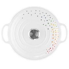  Nồi gang Le Creuset Loving trái tim trắng 24cm 4.2L - 21177248471430 