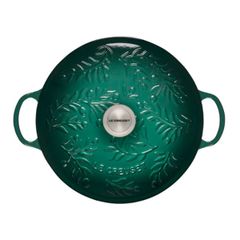  Nồi gang Le Creuset Marmite Olive Cành oliu 28cm 4.9L - Màu xanh 