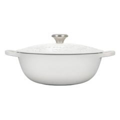  Nồi gang Le Creuset Marmite Olive Cành oliu 28cm 4.9L - Màu Trắng 