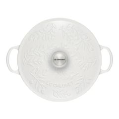  Nồi gang Le Creuset Marmite Olive Cành oliu 28cm 4.9L - Màu Trắng 