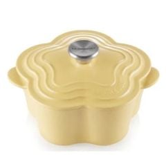  Nồi gang Le Creuset Mimosa hình hoa 20cm - Màu vàng 