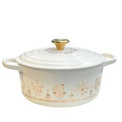  Nồi gang Le Creuset Noel 22cm 3.3L - Màu Trắng 