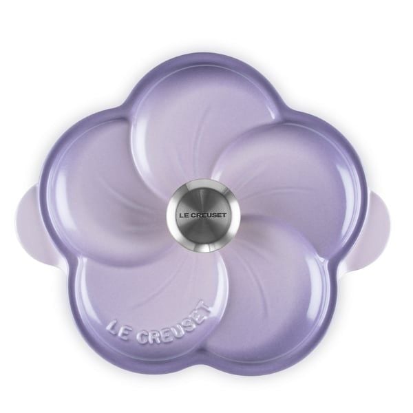 Nồi gang Le Creuset Petal hình hoa 2L màu tím
