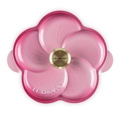  Nồi gang Le Creuset Petal hình hoa 2L (Màu hồng dâu/ vàng) 
