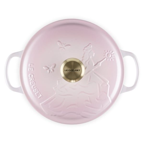 Nồi gang Le Creuset Shell Pink phù thuỷ 24cm 4.2L - Màu Hồng