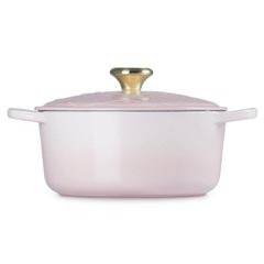  Nồi gang Le Creuset Shell Pink phù thuỷ 24cm 4.2L - Màu Hồng 