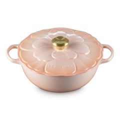  Nồi gang Le Creuset Signature Petal có nắp 26cm 4.1L Peche - Màu đào 