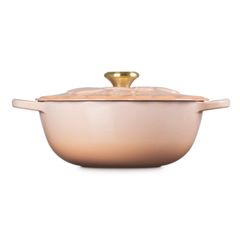  Nồi gang Le Creuset Signature Petal có nắp 26cm 4.1L Peche - Màu đào 