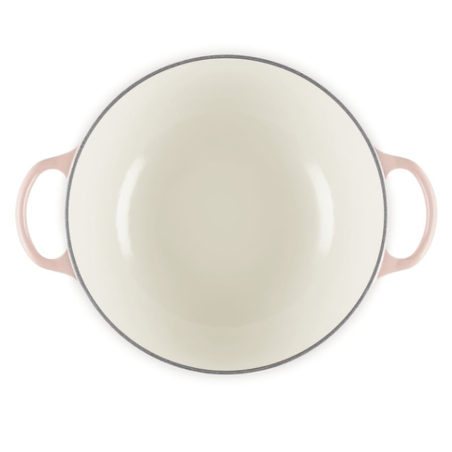 Nồi gang Le Creuset Signature Petal có nắp 26cm 4.1L Peche - Màu đào