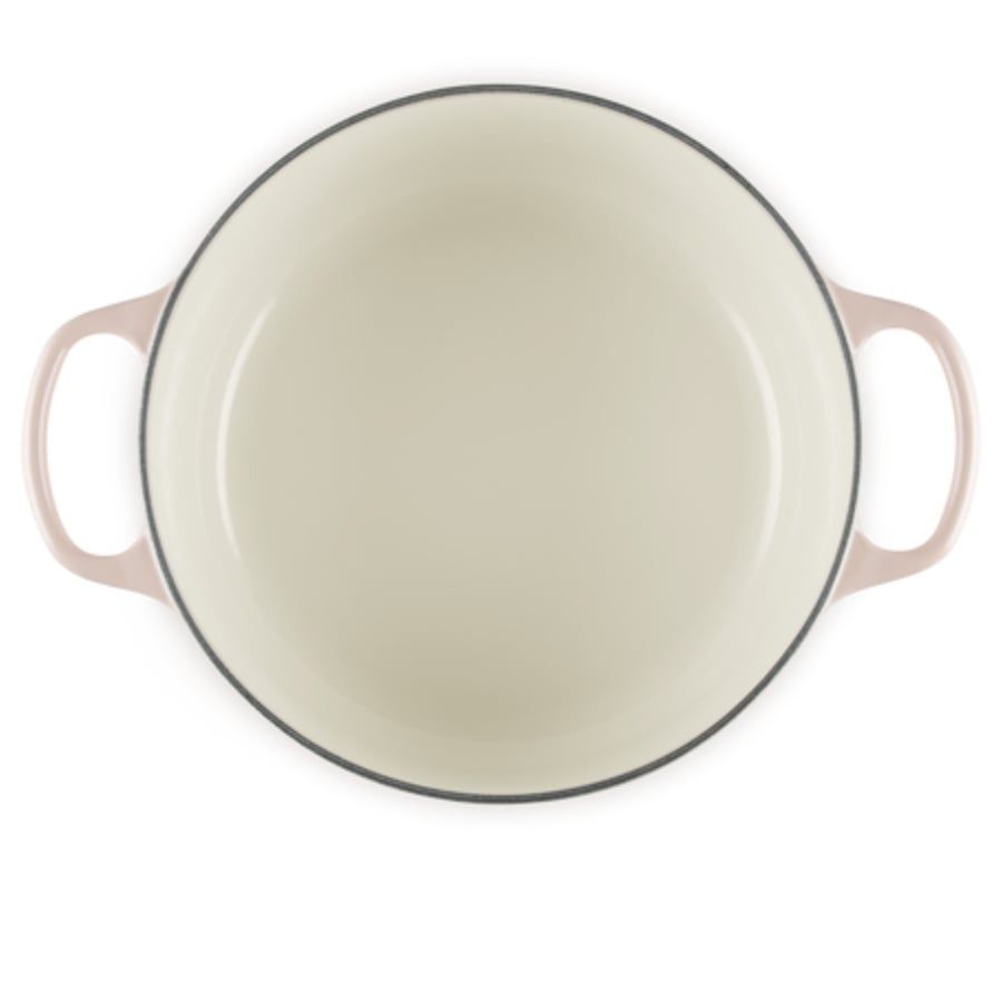 Nồi gang Le Creuset Signature Petal 26cm Màu hồng/ peche/ xanh/ Trắng