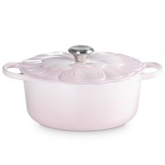  Nồi gang Le Creuset Signature Petal 26cm Màu hồng/ peche/ xanh/ Trắng 