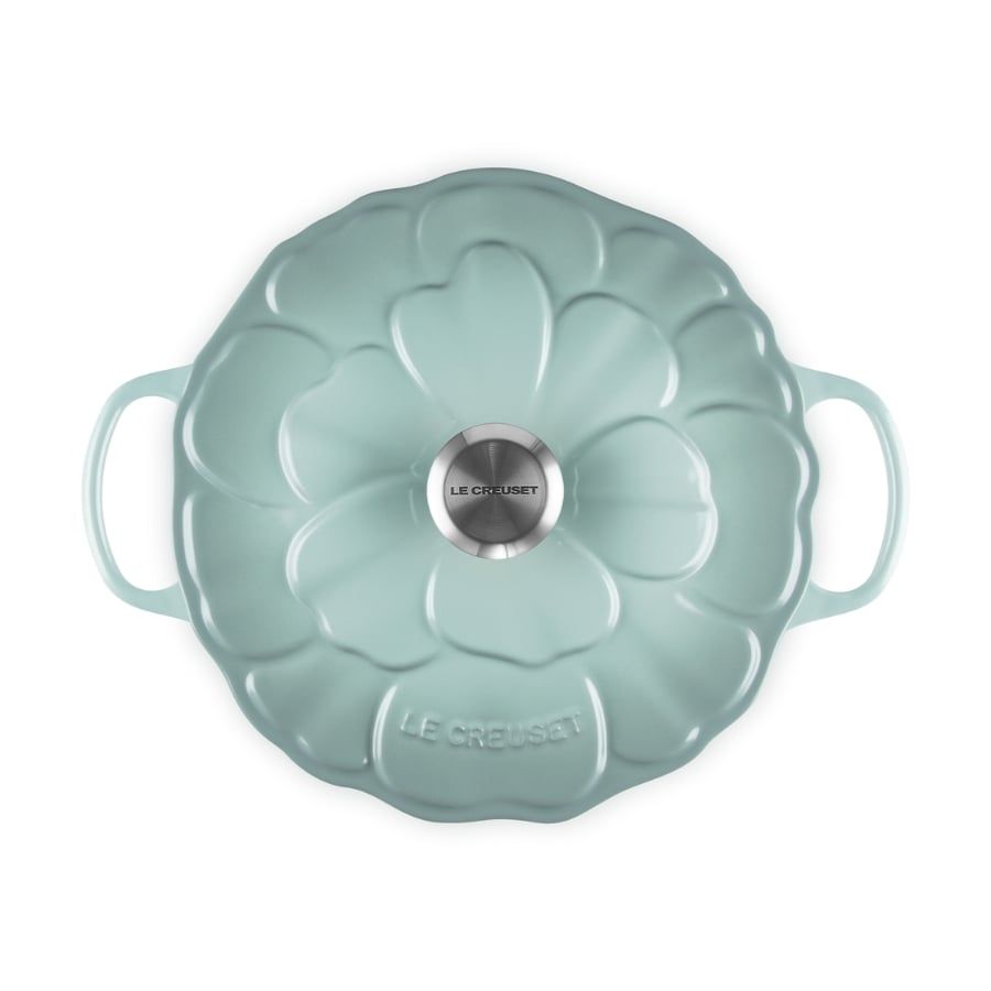 Nồi gang Le Creuset Signature Petal 26cm Màu hồng/ peche/ xanh/ Trắng