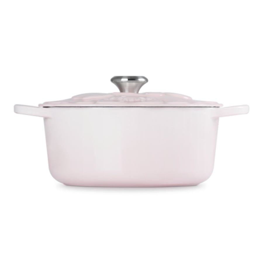 Nồi gang Le Creuset Signature Petal 26cm Màu hồng/ peche/ xanh/ Trắng