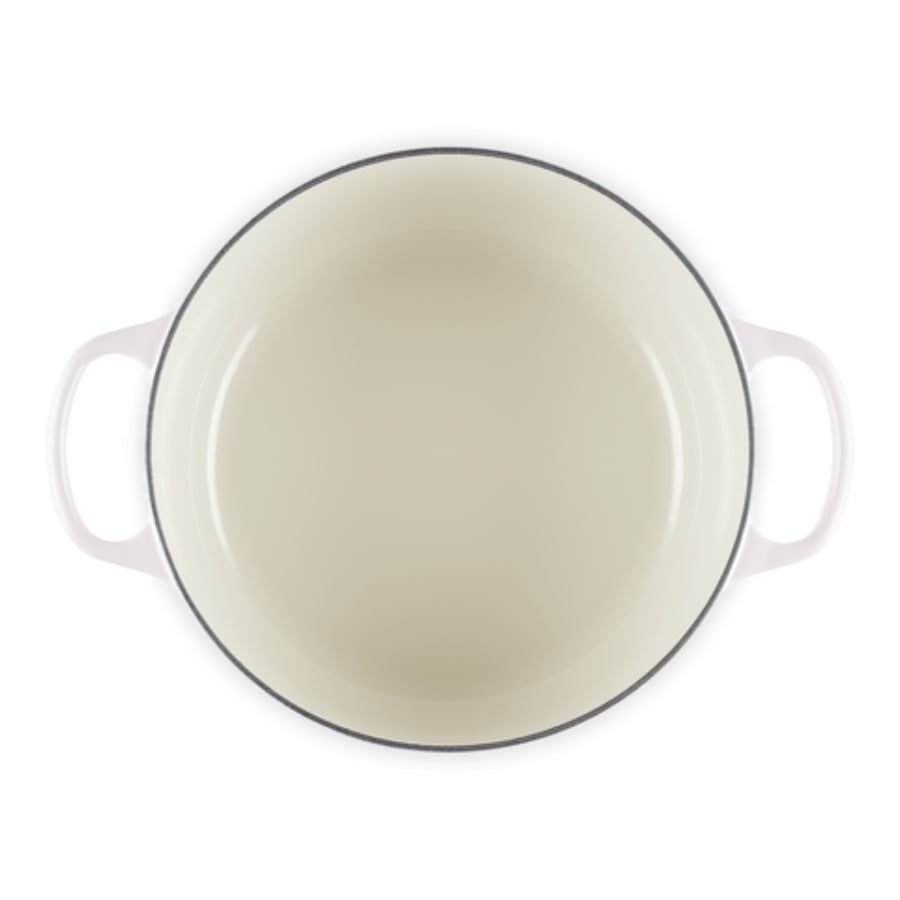 Nồi gang Le Creuset Signature Petal 26cm Màu hồng/ peche/ xanh/ Trắng