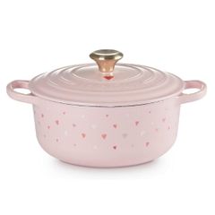  Nồi gang Le Creuset Valentine trái tim 20cm 2.4L - Màu Hồng 