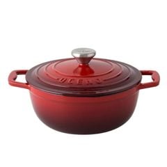  Nồi gang Oceno 22cm - Màu đỏ cherry 