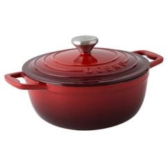  Nồi gang Oceno 22cm - Màu đỏ cherry 