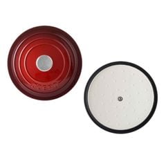  Nồi gang Oceno 22cm - Màu đỏ cherry 