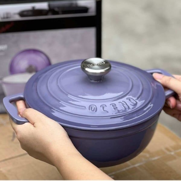 Nồi gang Oceno 22cm - Màu Tím