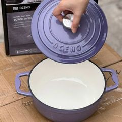  Nồi gang Oceno 22cm - Màu Tím 