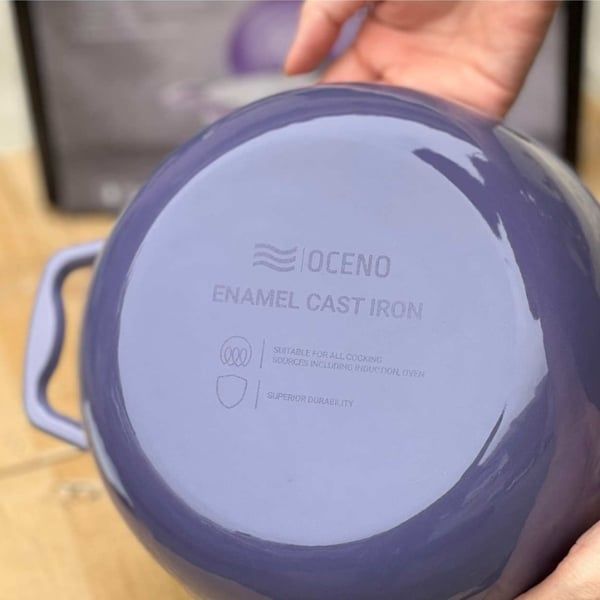 Nồi gang Oceno 22cm - Màu Tím