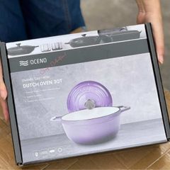  Nồi gang Oceno 22cm - Màu Tím 