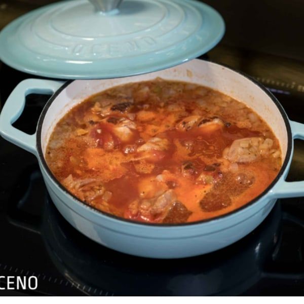 Nồi gang Oceno 22cm - Màu Xanh Mint