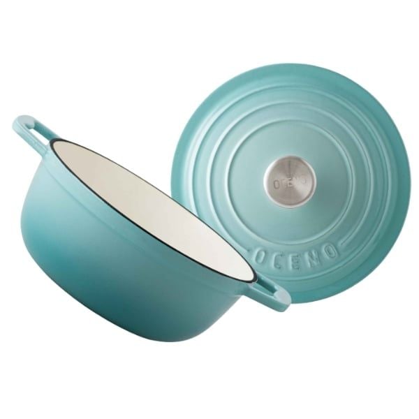 Nồi gang Oceno 22cm - Màu Xanh Mint