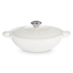  Nồi gang sâu lòng Le Creuset 22cm 1.8L - Hoa Mai Trắng 