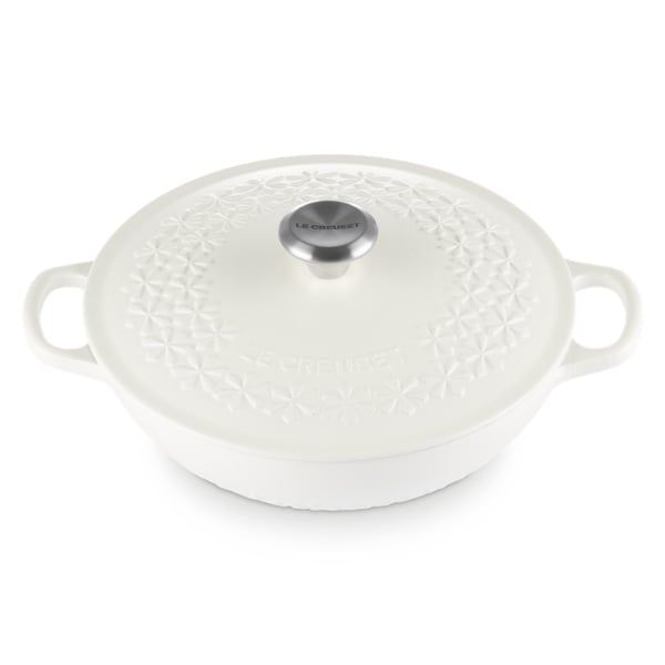 Nồi gang sâu lòng Le Creuset 22cm 1.8L - Hoa Mai Trắng