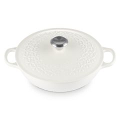 Nồi gang sâu lòng Le Creuset 22cm 1.8L - Hoa Mai Trắng 