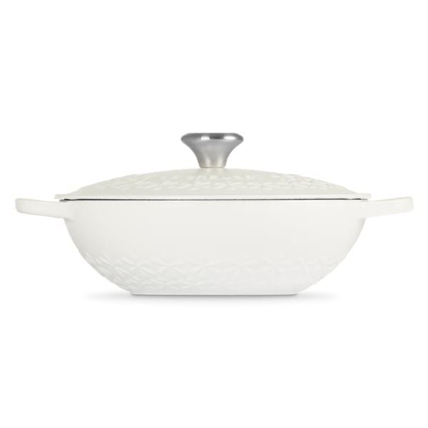 Nồi gang sâu lòng Le Creuset 22cm 1.8L - Hoa Mai Trắng