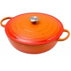  Nồi gang sâu lòng Le Creuset La Marmite 32cm 7L màu cam 