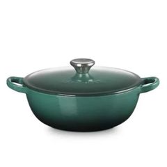 Nồi gang sâu lòng Le Creuset La Marmite Atiso 22cm 2.6L - Màu Xanh