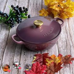 Nồi gang sâu lòng Le Creuset La Marmite Fig 22cm 2.6L - Màu Tím 
