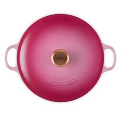  Nồi gang sâu lòng Le Creuset La Marmite Marmite Berry 22cm 2.6L - Hồng dâu 