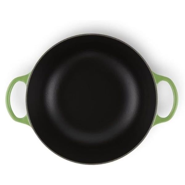 Nồi gang sâu lòng Le Creuset Marmite Bamboo 24cm 3.1L - Xanh lá cây