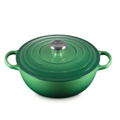  Nồi gang sâu lòng Le Creuset Marmite Bamboo 24cm 3.1L - Xanh lá cây 