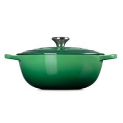  Nồi gang sâu lòng Le Creuset Marmite Bamboo 24cm 3.1L - Xanh lá cây 
