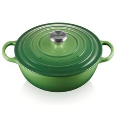  Nồi gang sâu lòng Le Creuset Marmite Bamboo 24cm 3.1L - Xanh lá cây 