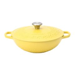  Nồi gang sâu lòng Le Creuset Mimosa 22cm 1.8L - Hoa Mai Vàng 