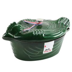  Nồi gang Staub 12cm hình gà - Màu xanh húng quế 