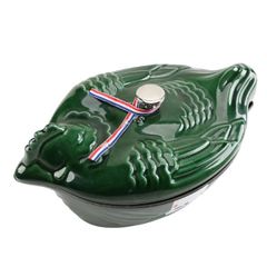  Nồi gang Staub 12cm hình gà - Màu xanh húng quế 