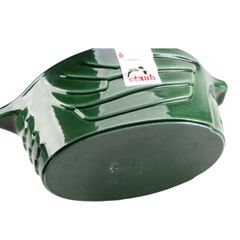  Nồi gang Staub 12cm hình gà - Màu xanh húng quế 