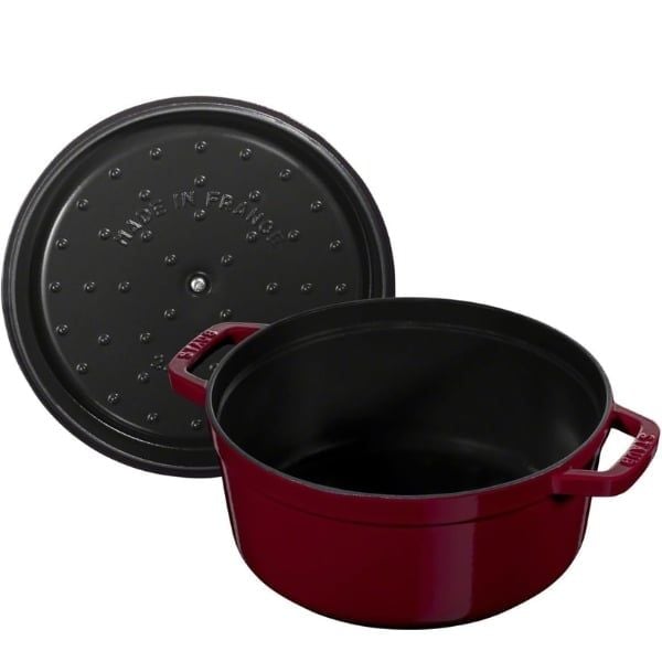 Nồi gang Staub 20cm 2.2L màu đỏ nhung